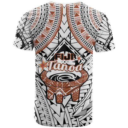 Fiji Tanoa T-Shirt Kava Bowl Fijian Tapa Brown Pattern Graphic Tee