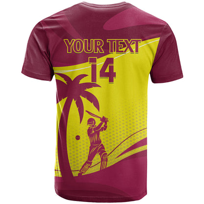 Custom West Indies Cricket T-Shirt 2024 World Cup Go Windies Graphic Tee