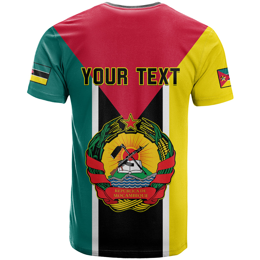 Personalised Mozambique T-Shirt Muzambhiki Flag Style Graphic Tee