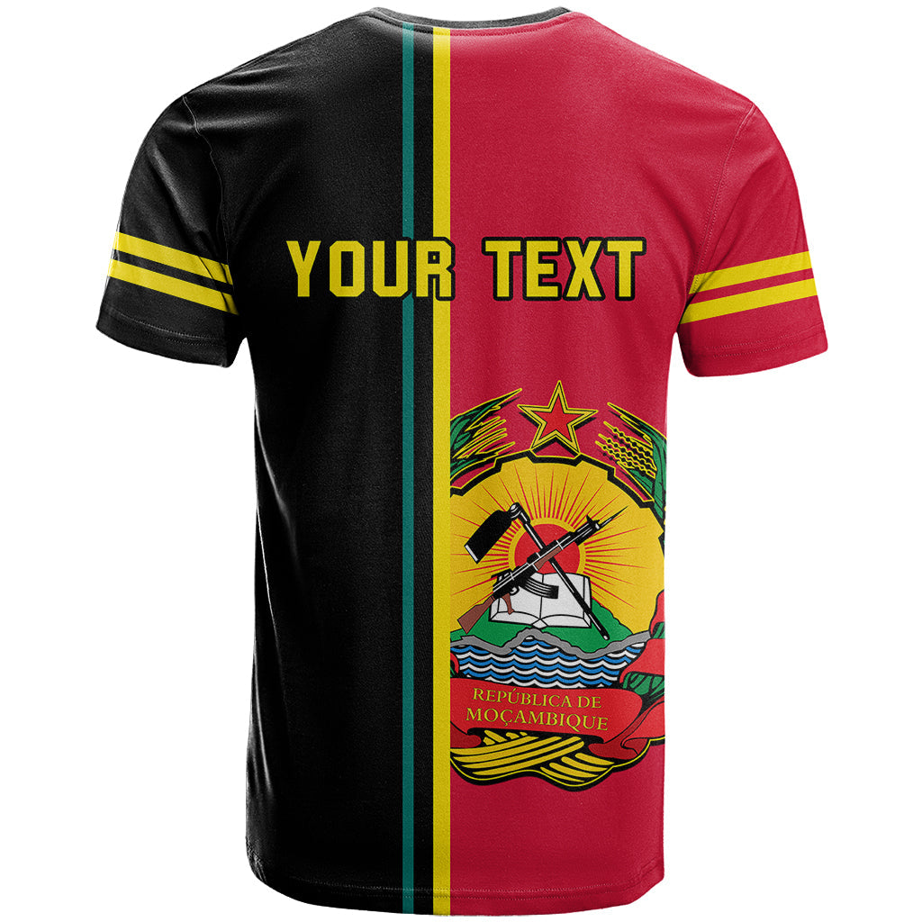 Personalised Independence Day Mozambique T-Shirt Muzambhiki Coat Of Arms Graphic Tee
