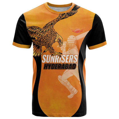 Custom Hyderabad India Cricket T-Shirt Go Sunrisers Eagle Graphic Tee