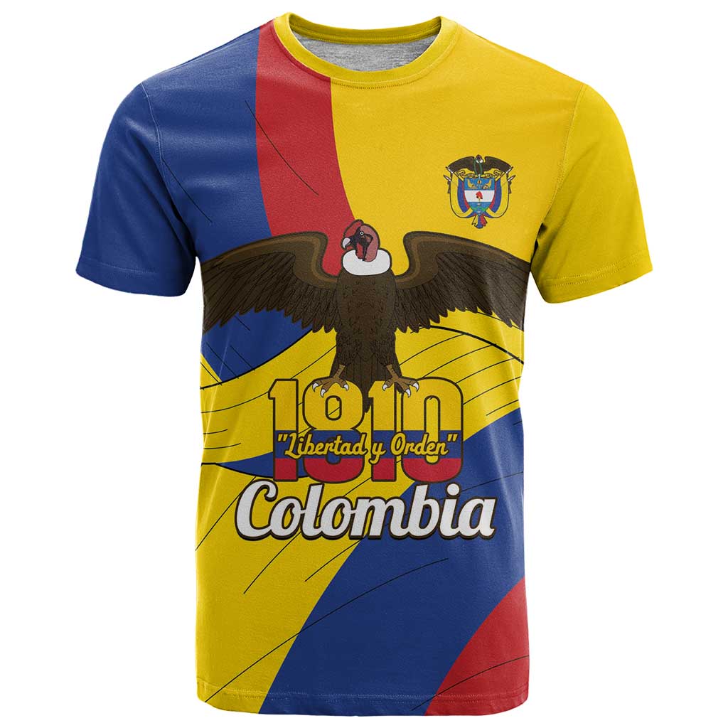 Personalised Colombia Independence Day T-Shirt 1810 Libertad y Orden Graphic Tee