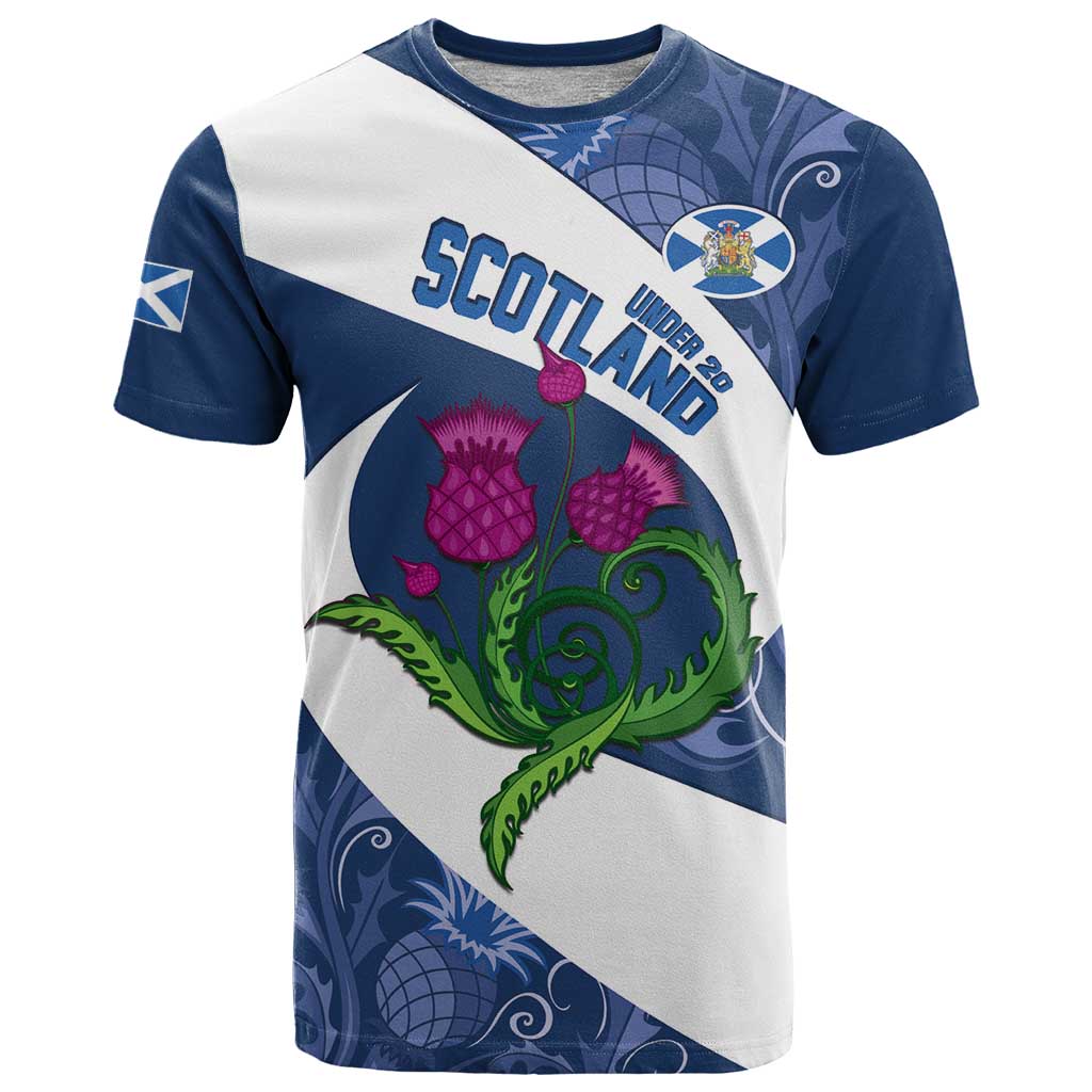 Custom Scotland Rugby T-Shirt 2024 Go Champions Scottish Thistles Graphic Tee