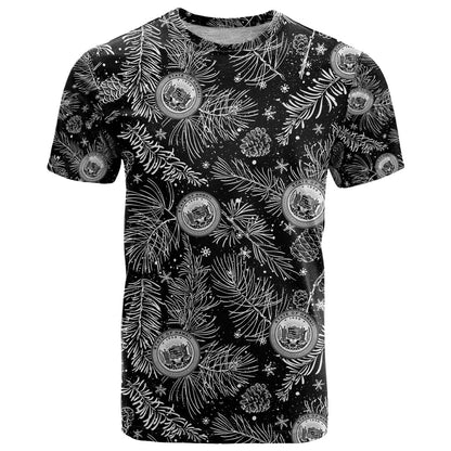 Hawaii Christmas T-Shirt Tropical Style With Coat Of Arms Graphic Tee
