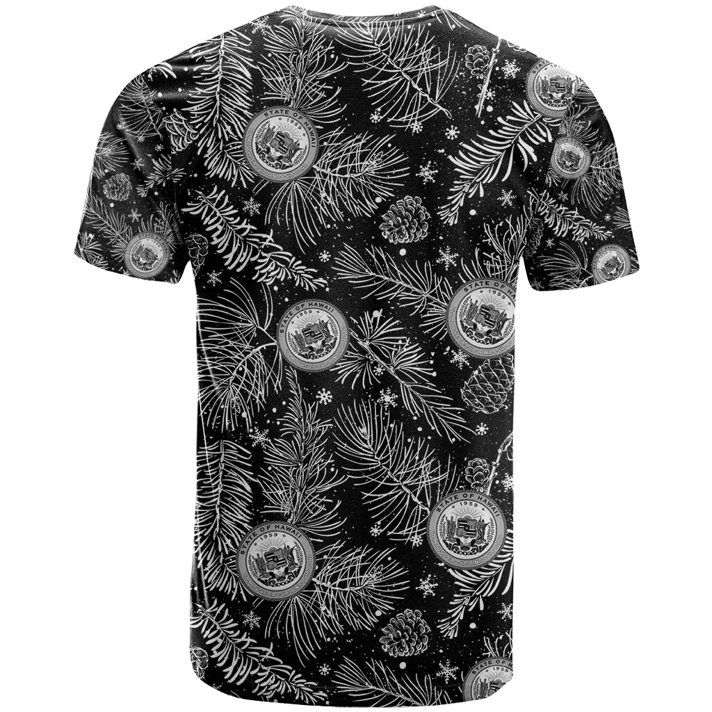 Hawaii Christmas T-Shirt Tropical Style With Coat Of Arms Graphic Tee