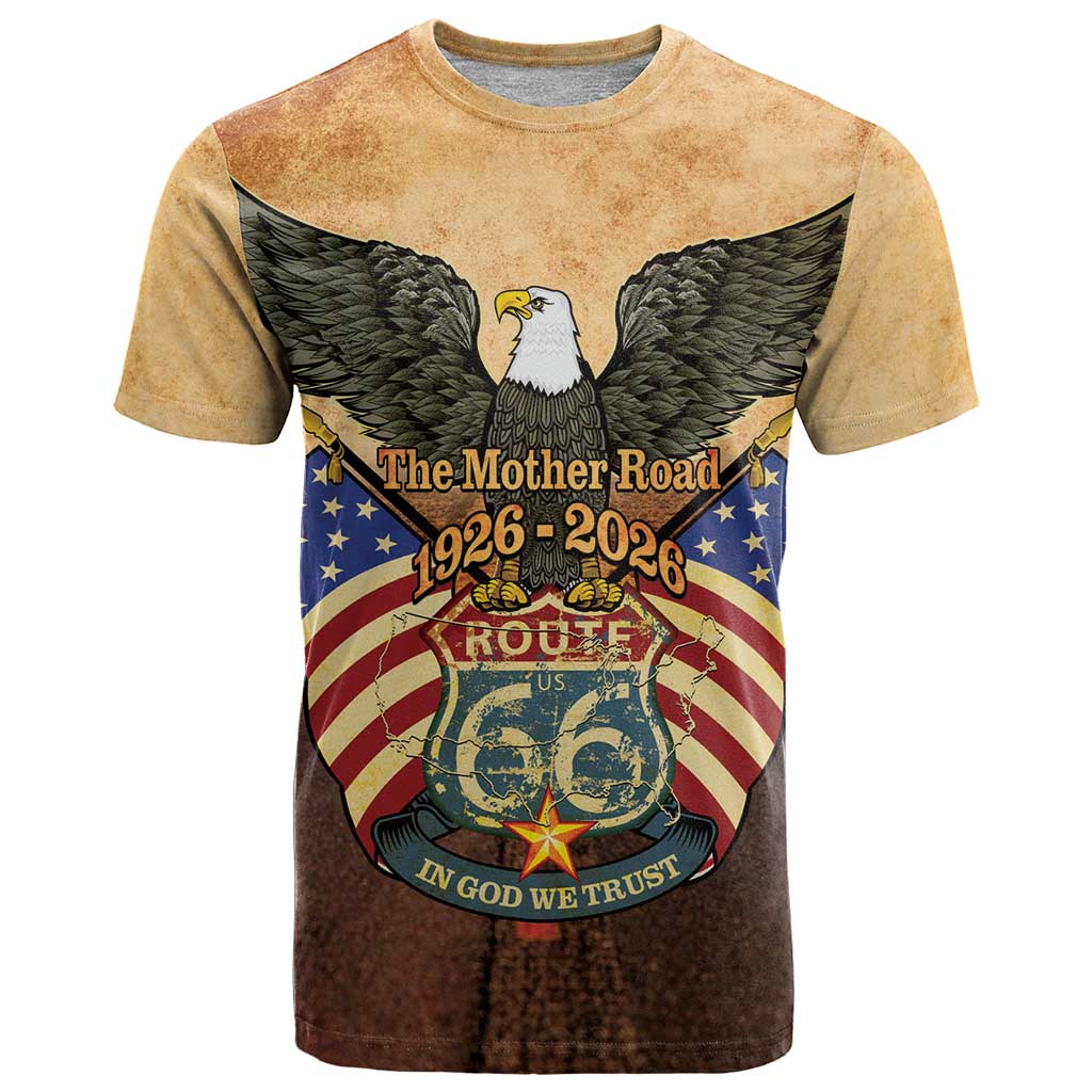 Route 66 Highway United States T-Shirt Mother Road Happy 100th Anniversary Proud Graphic Tee