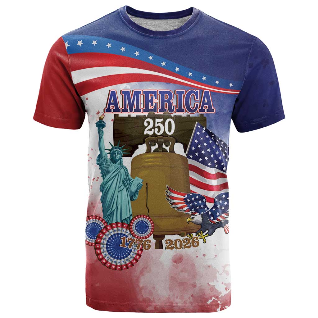 United States 4th Of July T-Shirt 250th Anniversary Liberty Bell Graphic Tee