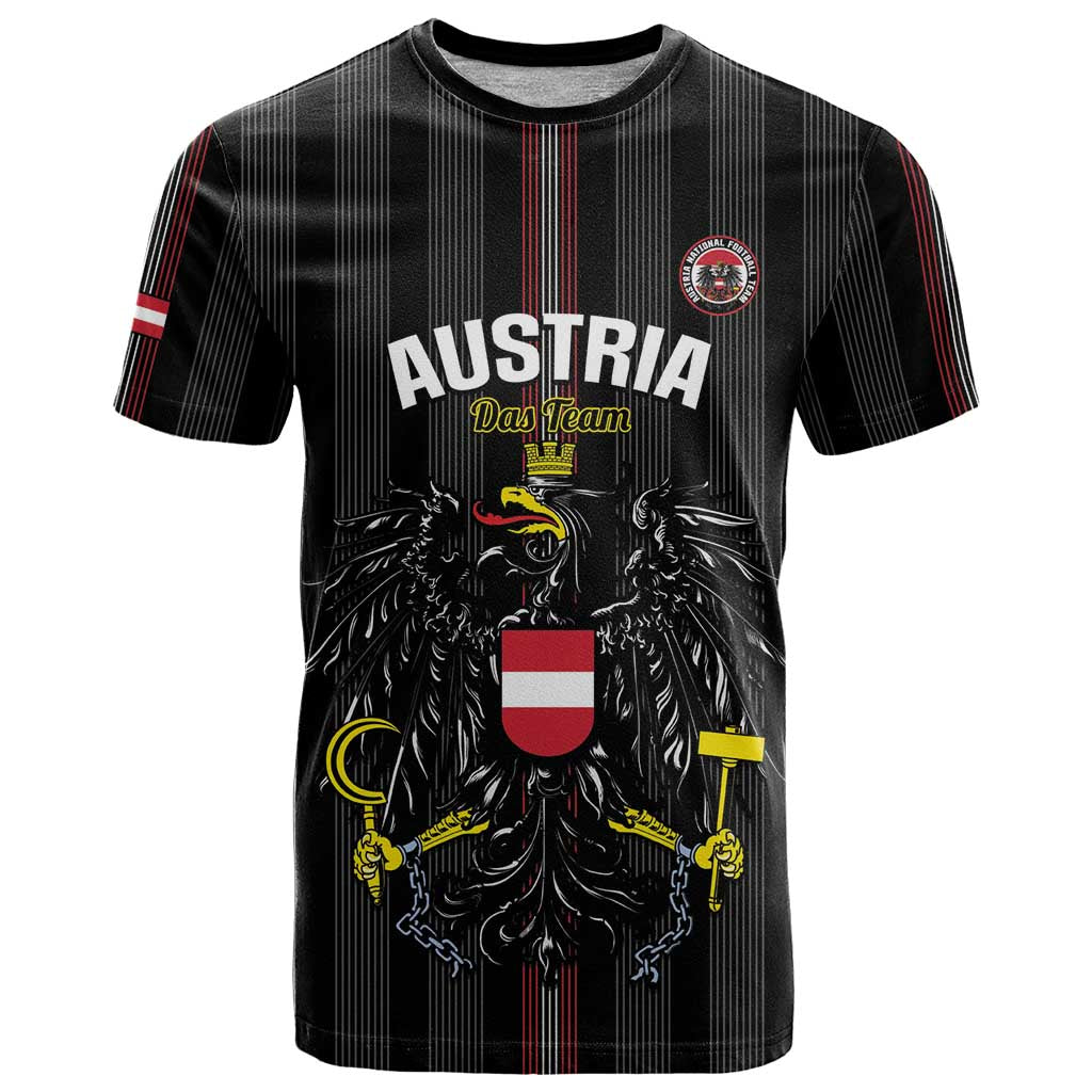 Custom Austria Football T-Shirt 2026 Go Das Team Striped Style Graphic Tee