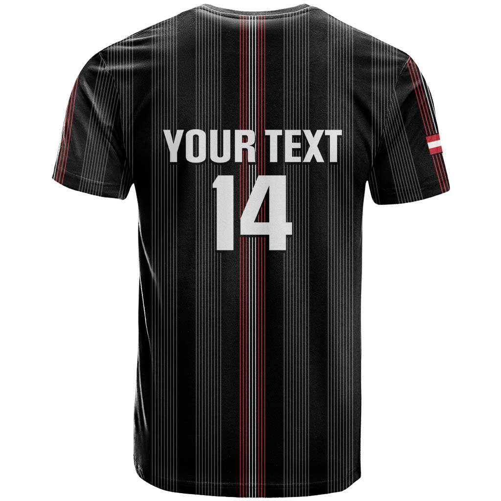 Custom Austria Football T-Shirt 2026 Go Das Team Striped Style Graphic Tee