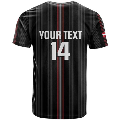 Custom Austria Football T-Shirt 2026 Go Das Team Striped Style Graphic Tee