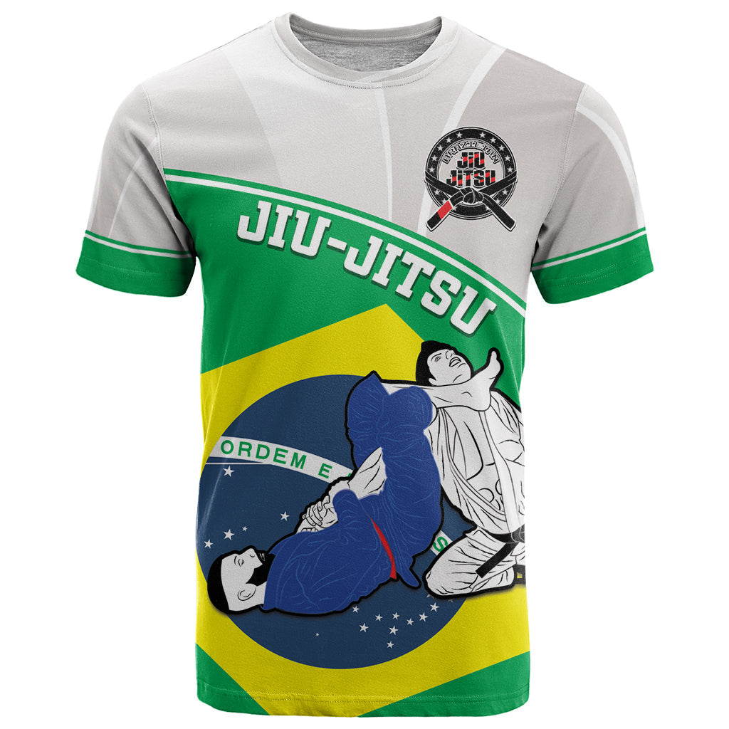 Brazil Jiujitsu T-Shirt BJJ 2024 Flag Vibes Graphic Tee