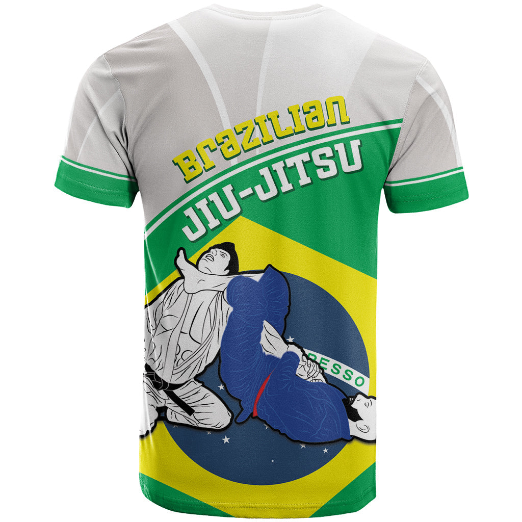 Brazil Jiujitsu T-Shirt BJJ 2024 Flag Vibes Graphic Tee