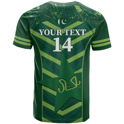 Custom Pakistan Cricket T-Shirt 2024 World Cup Go Shaheens Graphic Tee