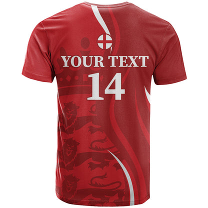 Custom England Cricket T-Shirt 2024 World Cup Go Champions Graphic Tee