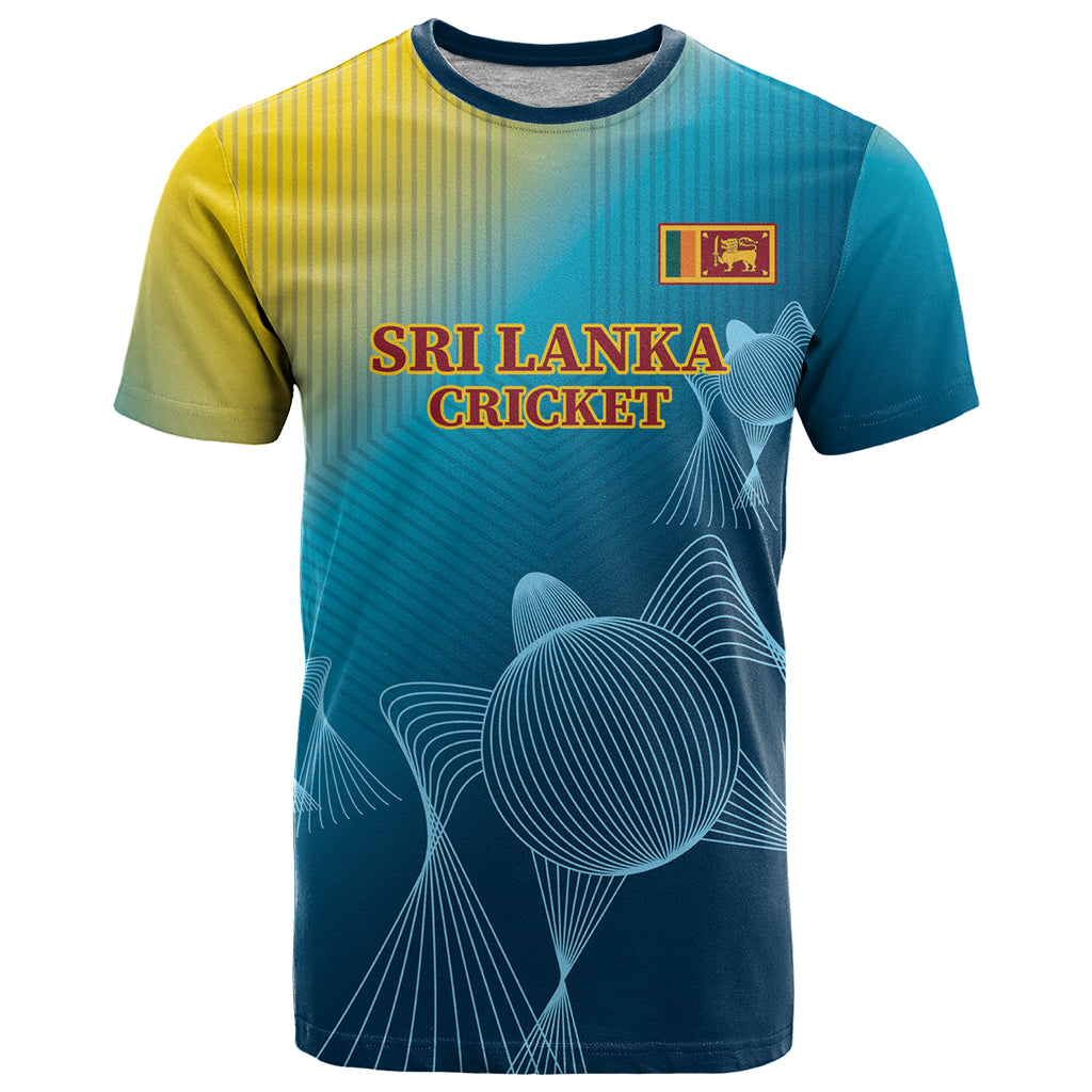 Custom Sri Lanka Cricket T-Shirt 2024 World Cup Go The Lions Graphic Tee