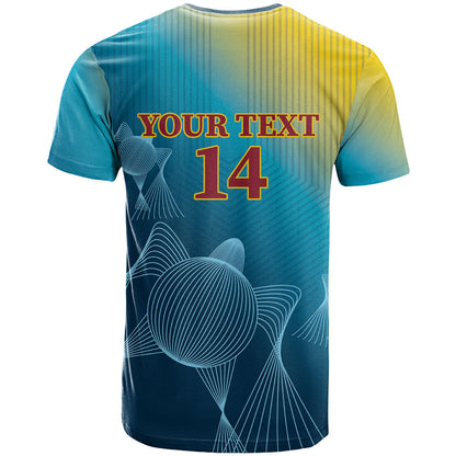 Custom Sri Lanka Cricket T-Shirt 2024 World Cup Go The Lions Graphic Tee