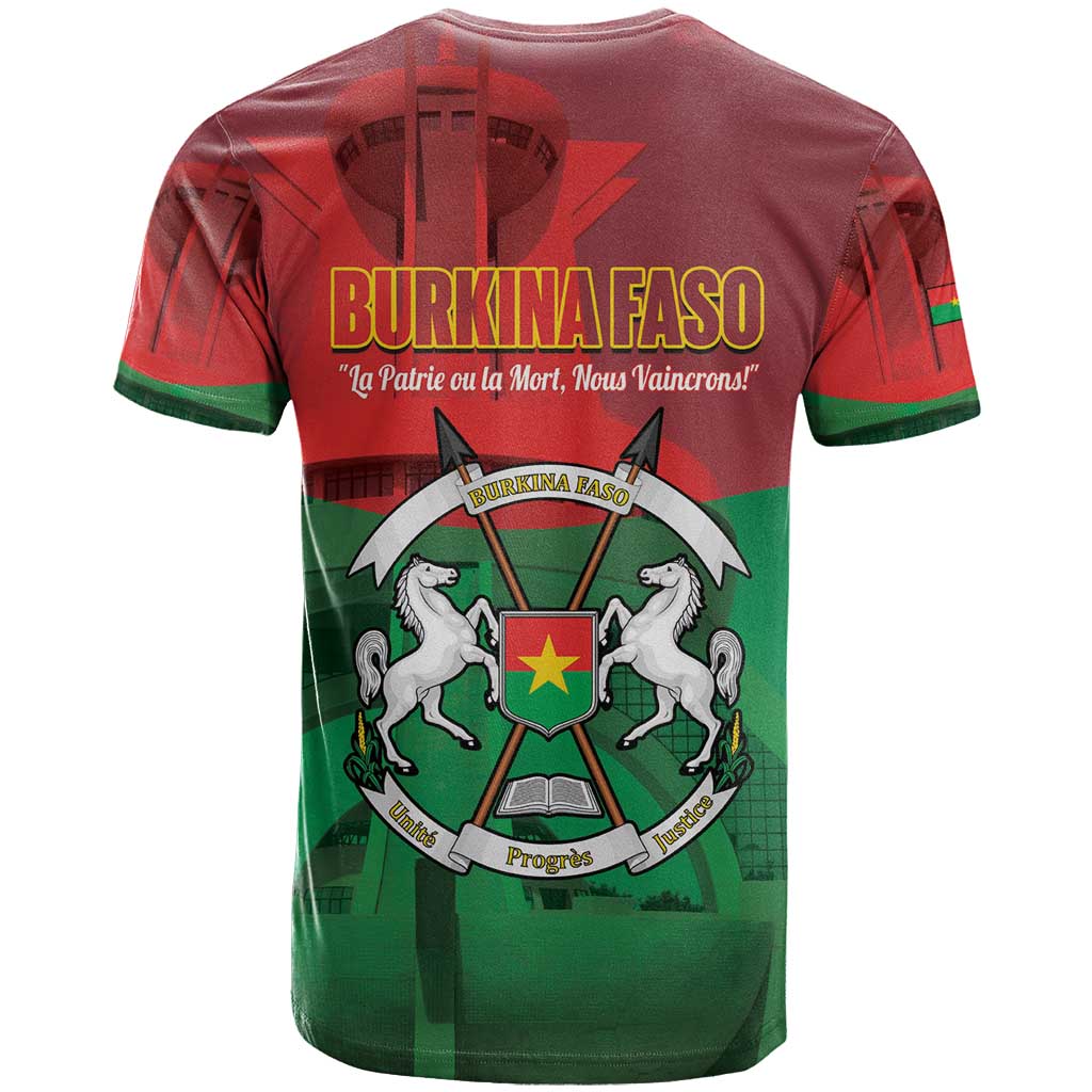 Burkina Faso Independence Day T-Shirt National Heroes Monument Proud Graphic Tee