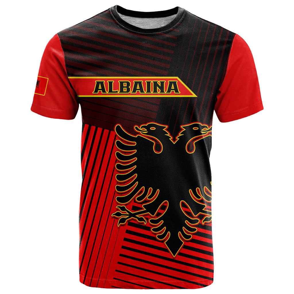 Albania T-Shirt Coat Of Arms Dynamic Style Graphic Tee