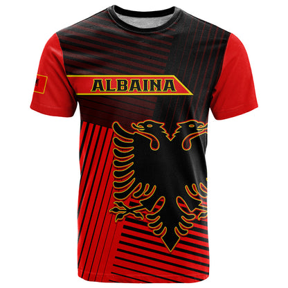 Albania T-Shirt Coat Of Arms Dynamic Style Graphic Tee