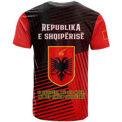 Albania T-Shirt Coat Of Arms Dynamic Style Graphic Tee