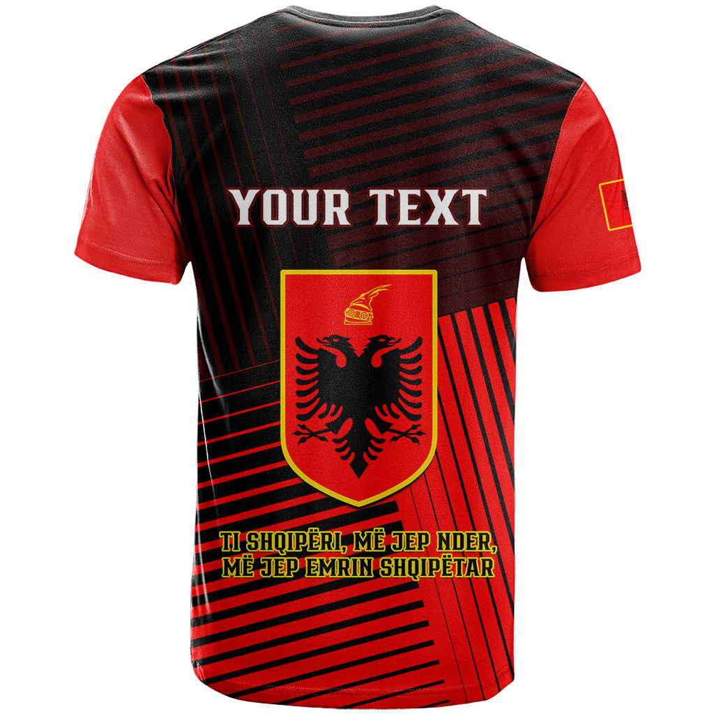 Personalised Albania T-Shirt Coat Of Arms Dynamic Style Graphic Tee