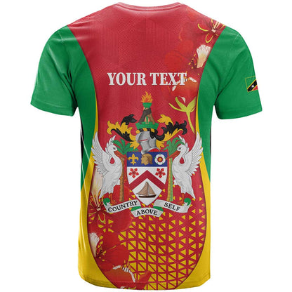 Personalized Saint Kitts and Nevis T-Shirt Pelican 42nd Independence Anniversary Graphic Tee