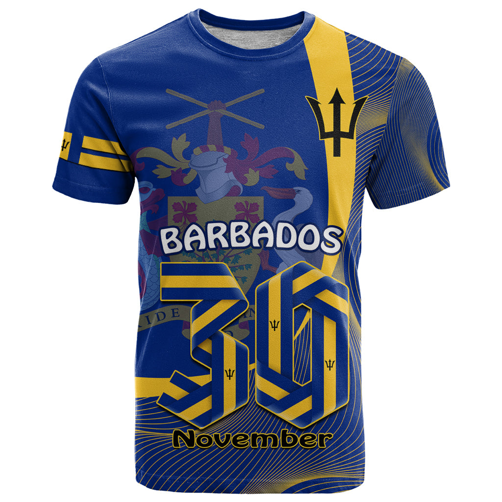 Personalised Barbados Independence Day T-Shirt 30 November Happy Anniversary Barbadian Graphic Tee