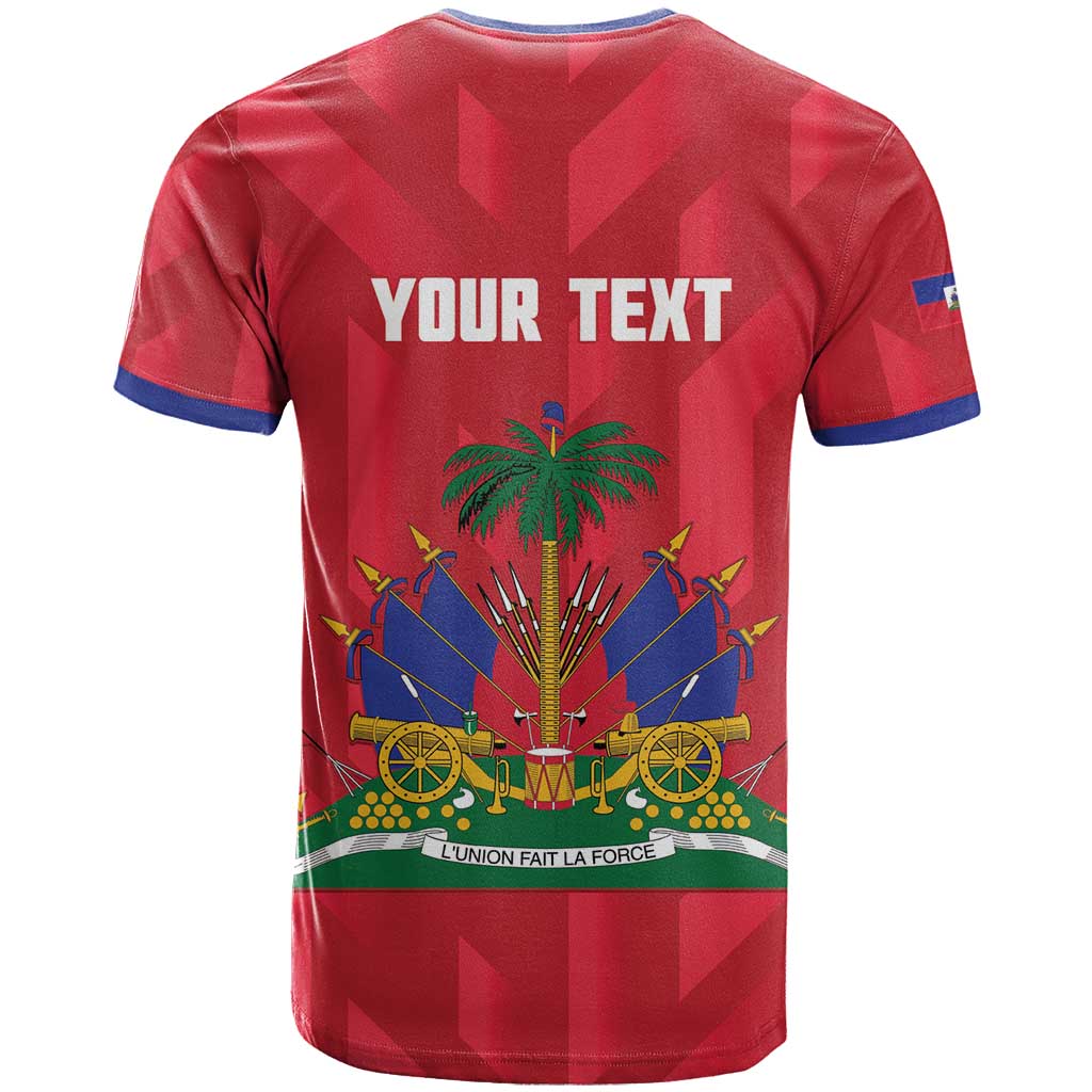 Personalized Haiti Football T-Shirt Les Grenadiers Made History Once Again Red Color Graphic Tee