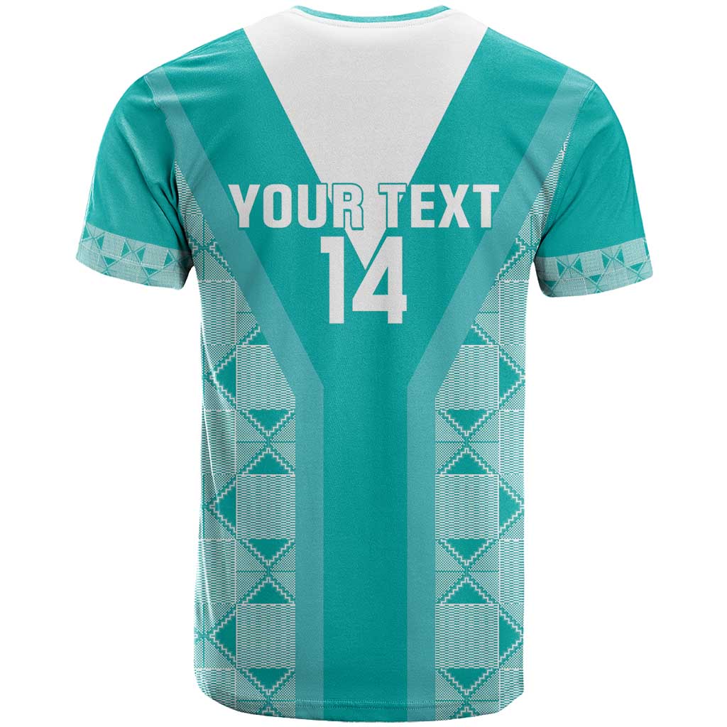 Custom South Africa Rugby T-Shirt Go Champions Springboks - Teal Version Graphic Tee