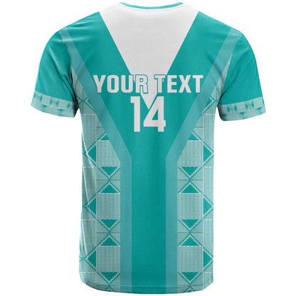 Custom South Africa Rugby T-Shirt Go Champions Springboks - Teal Version Graphic Tee