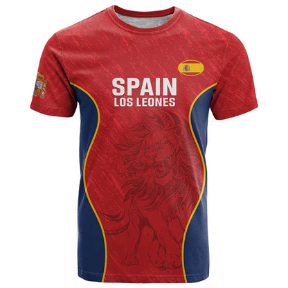 Custom Spain Rugby T-Shirt Go Champions Lions Graphic Tee