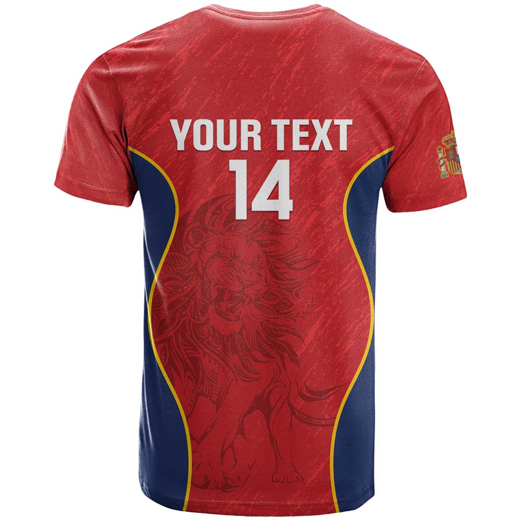 Custom Spain Rugby T-Shirt Go Champions Lions Graphic Tee