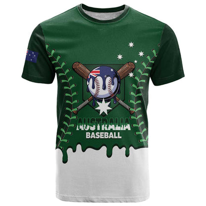 Australia 2026 Baseball Custom T-Shirt Go Aussie Drip Style Graphic Tee