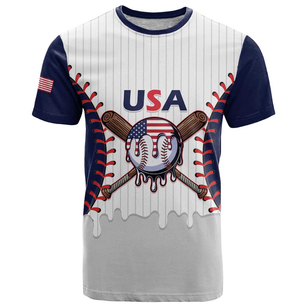 United States 2026 Baseball Custom T-Shirt Go USA Drip Style Graphic Tee