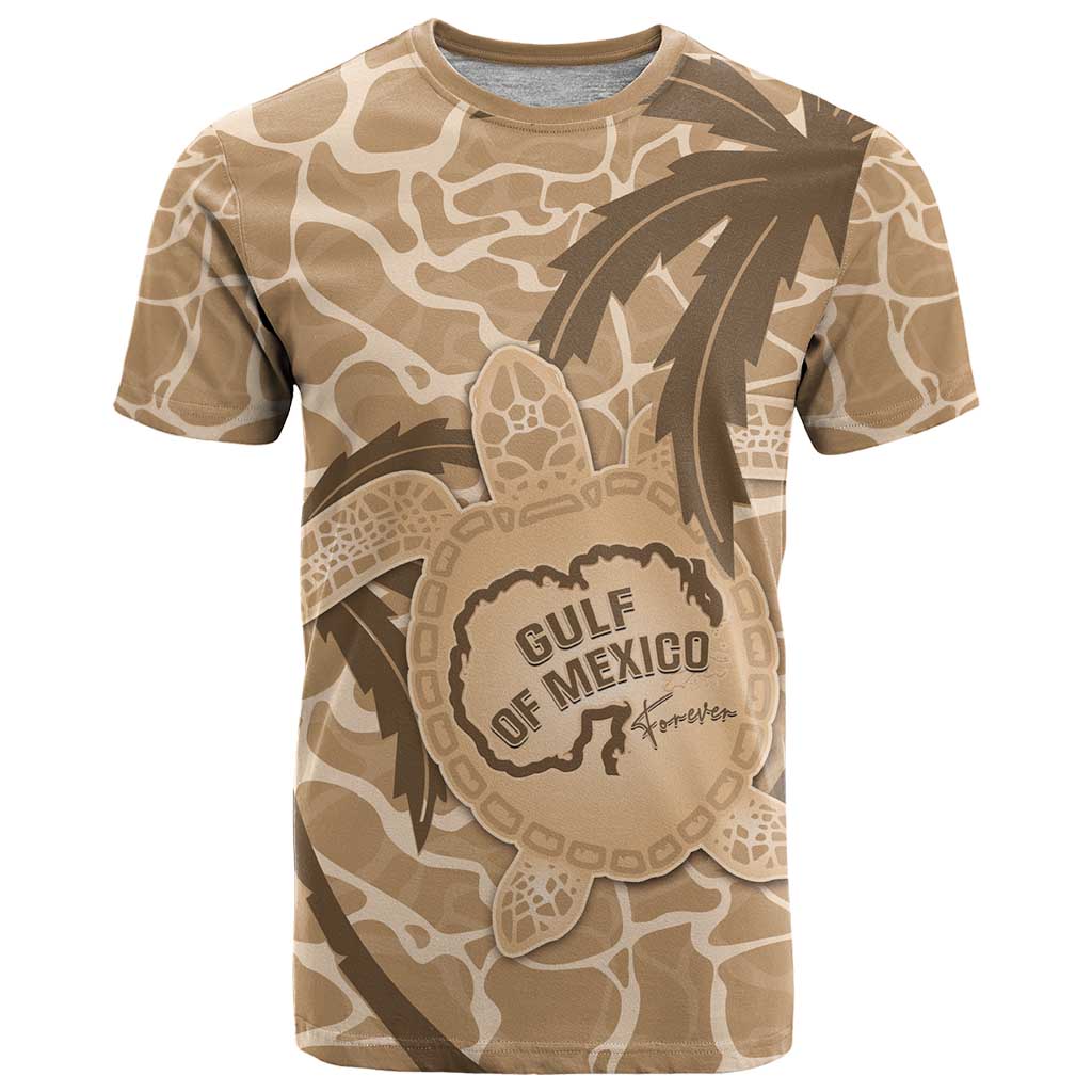 Gulf of Mexico Forever T-Shirt Mexican Turtle Brown Version Graphic Tee