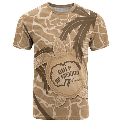 Gulf of Mexico Forever T-Shirt Mexican Turtle Brown Version Graphic Tee