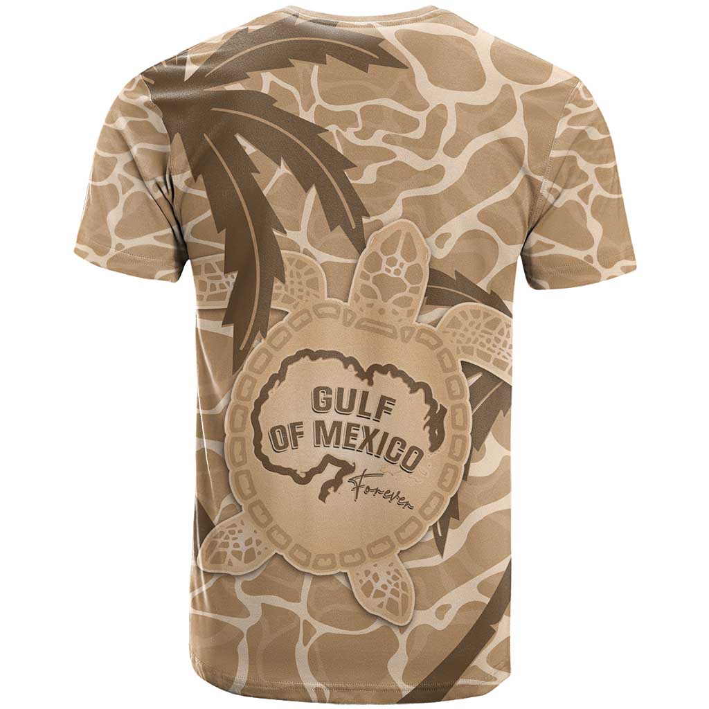 Gulf of Mexico Forever T-Shirt Mexican Turtle Brown Version Graphic Tee