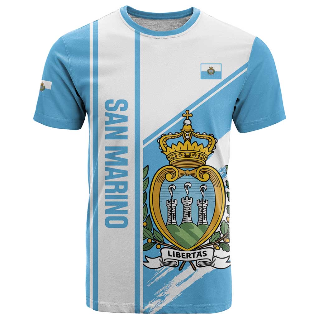 Custom San Marino Football T-Shirt Come On La Serenissima Graphic Tee