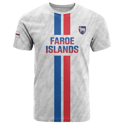 Custom Faroe Islands Football T-Shirt Come On National Team Graphic Tee