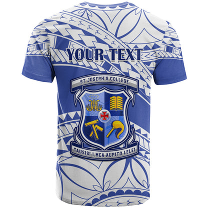 Personalised Samoa St Josephs College T-Shirt Marist Brothers Samoan Pattern Graphic Tee
