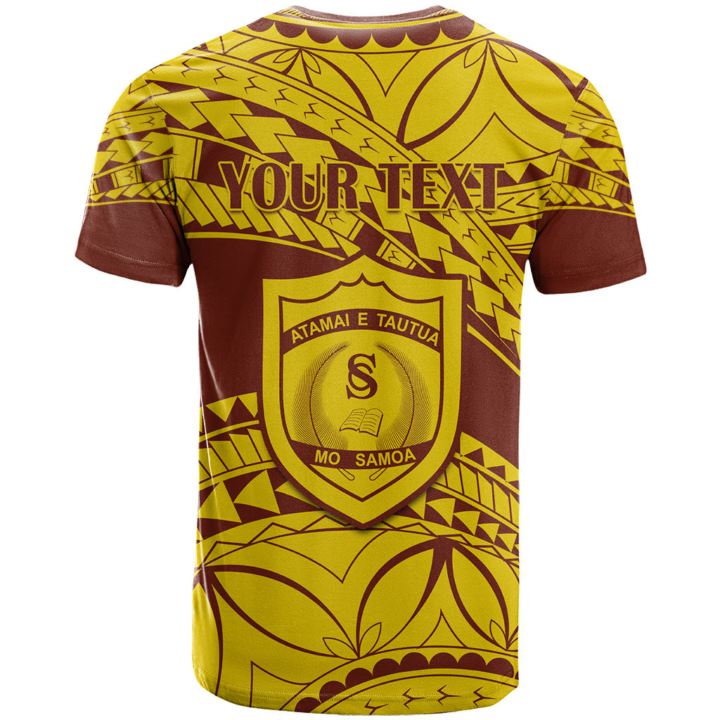 Personalised Samoa College T-Shirt Samoan Pattern Graphic Tee
