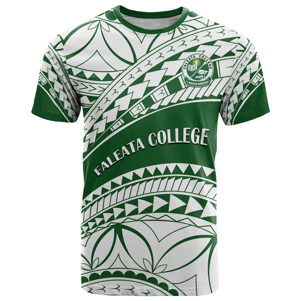 Personalised Samoa Faleata College T-Shirt Samoan Pattern Graphic Tee