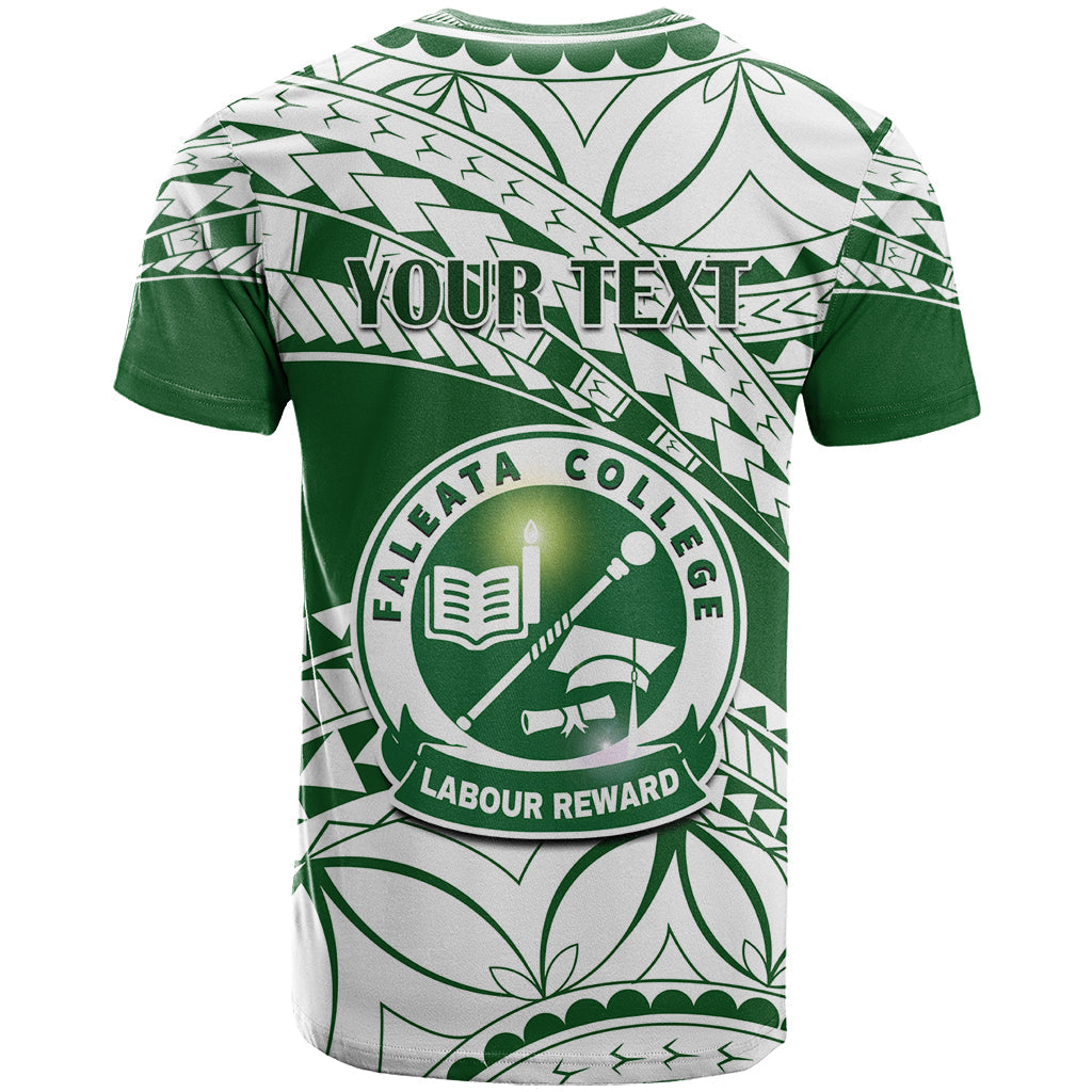 Personalised Samoa Faleata College T-Shirt Samoan Pattern Graphic Tee