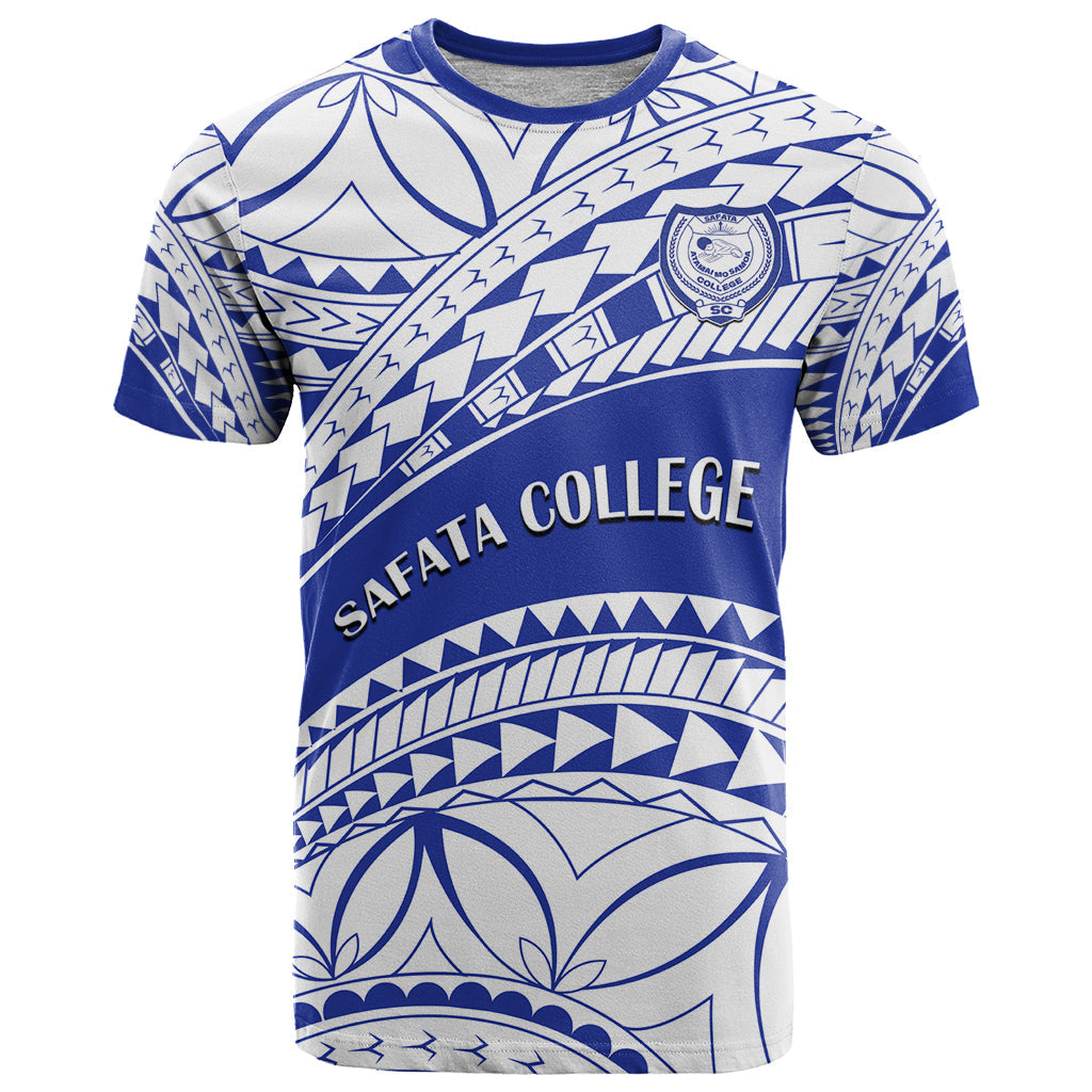 Personalised Samoa Safata College T-Shirt Samoan Pattern Graphic Tee