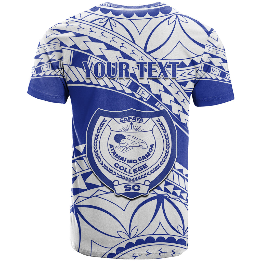 Personalised Samoa Safata College T-Shirt Samoan Pattern Graphic Tee