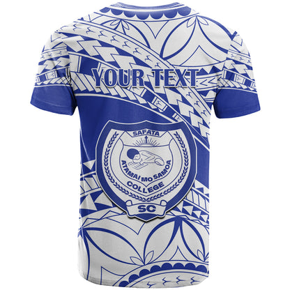 Personalised Samoa Safata College T-Shirt Samoan Pattern Graphic Tee