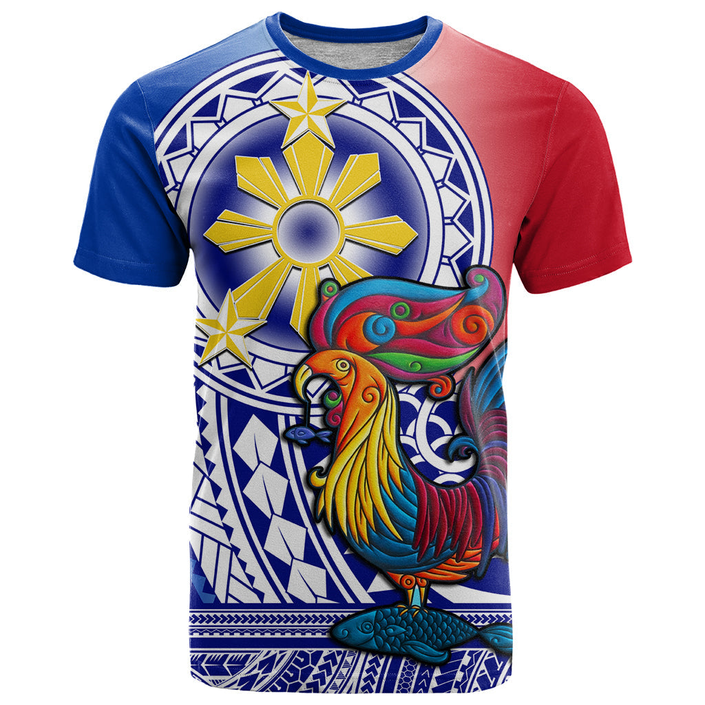 Personalised Philippines T-Shirt Filipino Sarimanok With Polynesian Tattoo Graphic Tee