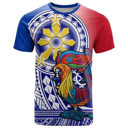 Personalised Philippines T-Shirt Filipino Sarimanok With Polynesian Tattoo Graphic Tee