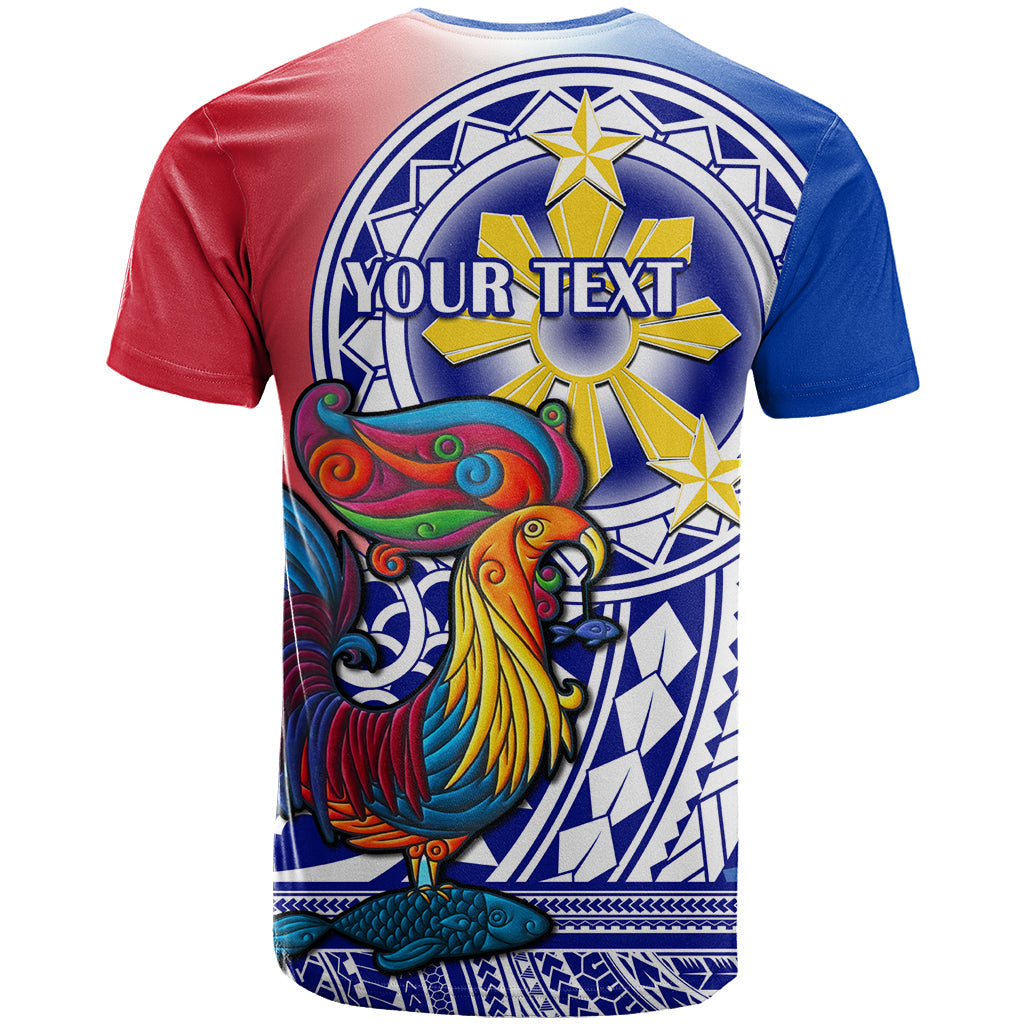 Personalised Philippines T-Shirt Filipino Sarimanok With Polynesian Tattoo Graphic Tee