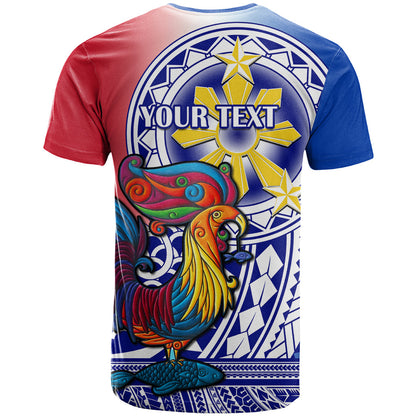 Personalised Philippines T-Shirt Filipino Sarimanok With Polynesian Tattoo Graphic Tee